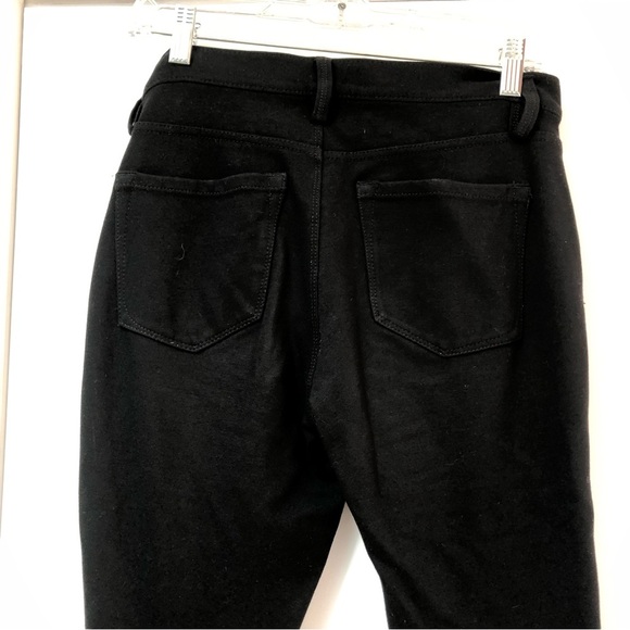 Ann Taylor Loft black very stretchy knit bootcut pants 5 pocket size 2-6 - Picture 5 of 8